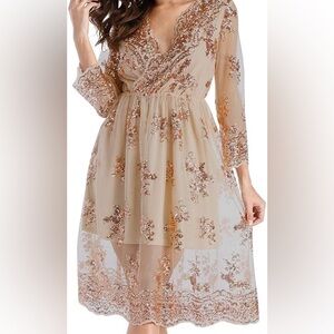 Elegant Sequin Embellished Dress